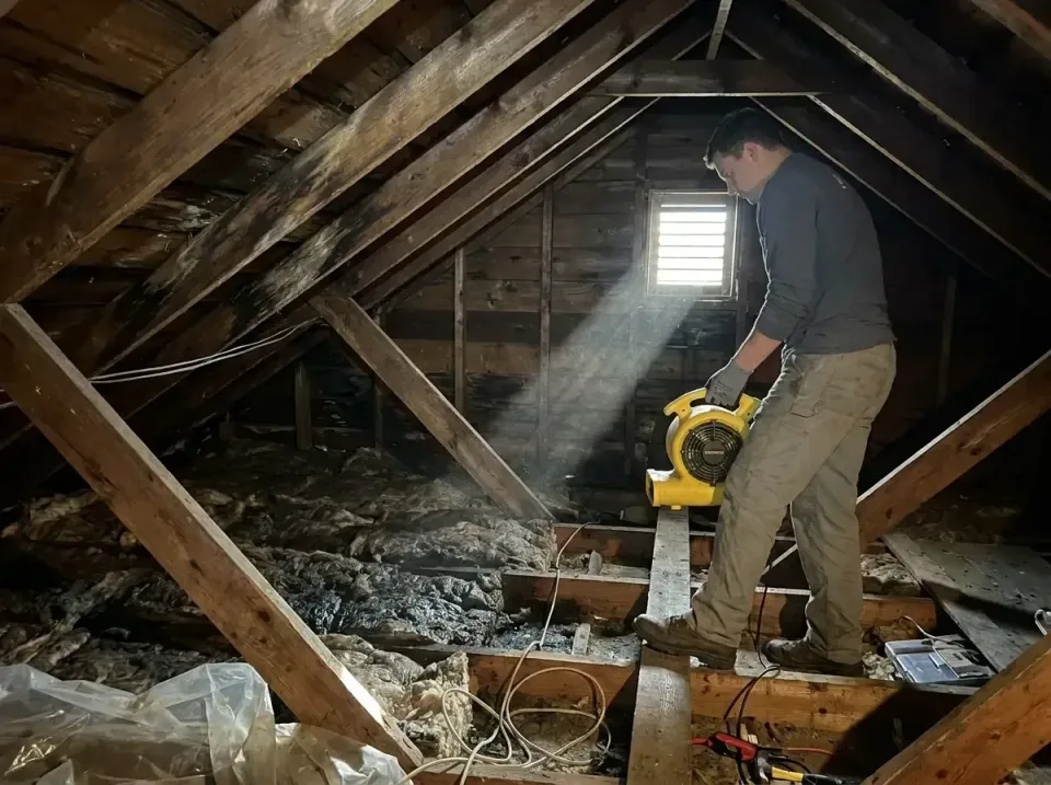 attic-water-damage-drying-proc-007 — frequently asked questions, Emergency Water Extraction & 24/7 Flood Response in Roessle…